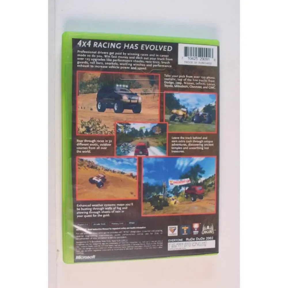 4x4 EVO 2 (Microsoft Xbox, 2001) W/ Manual, Tested/Works